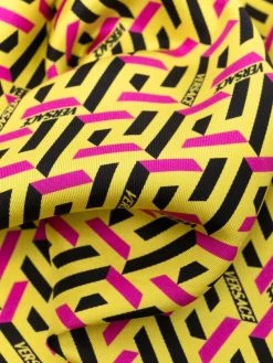 Versace écharpe en soie à logo imprimé