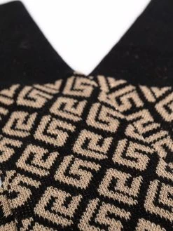 Versace chaussettes en maille à motif Greca