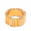 Versace bague Greca à logo gravé