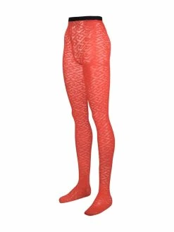 Versace collants à effet de transparence