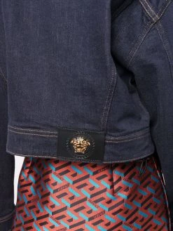 Versace veste crop en jean