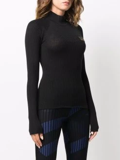 Versace haut nervuré à patch logo