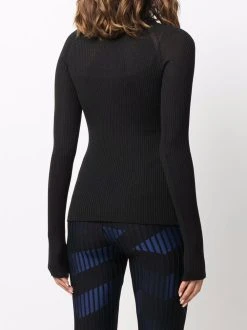 Versace haut nervuré à patch logo