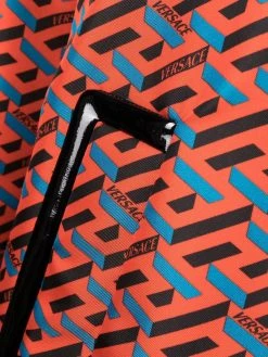 Versace excellente qualité Manteau à motif La Greca manteaux à simple boutonnage femme 16 Versace manteau à motif La Greca