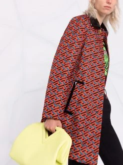 Versace excellente qualité Manteau à motif La Greca manteaux à simple boutonnage femme 12 Versace manteau à motif La Greca