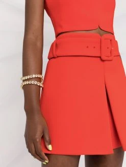 Versace jupe évasée à taille ceinturée