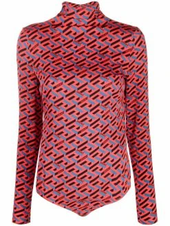 Versace body La Greca à imprimé monogrammé