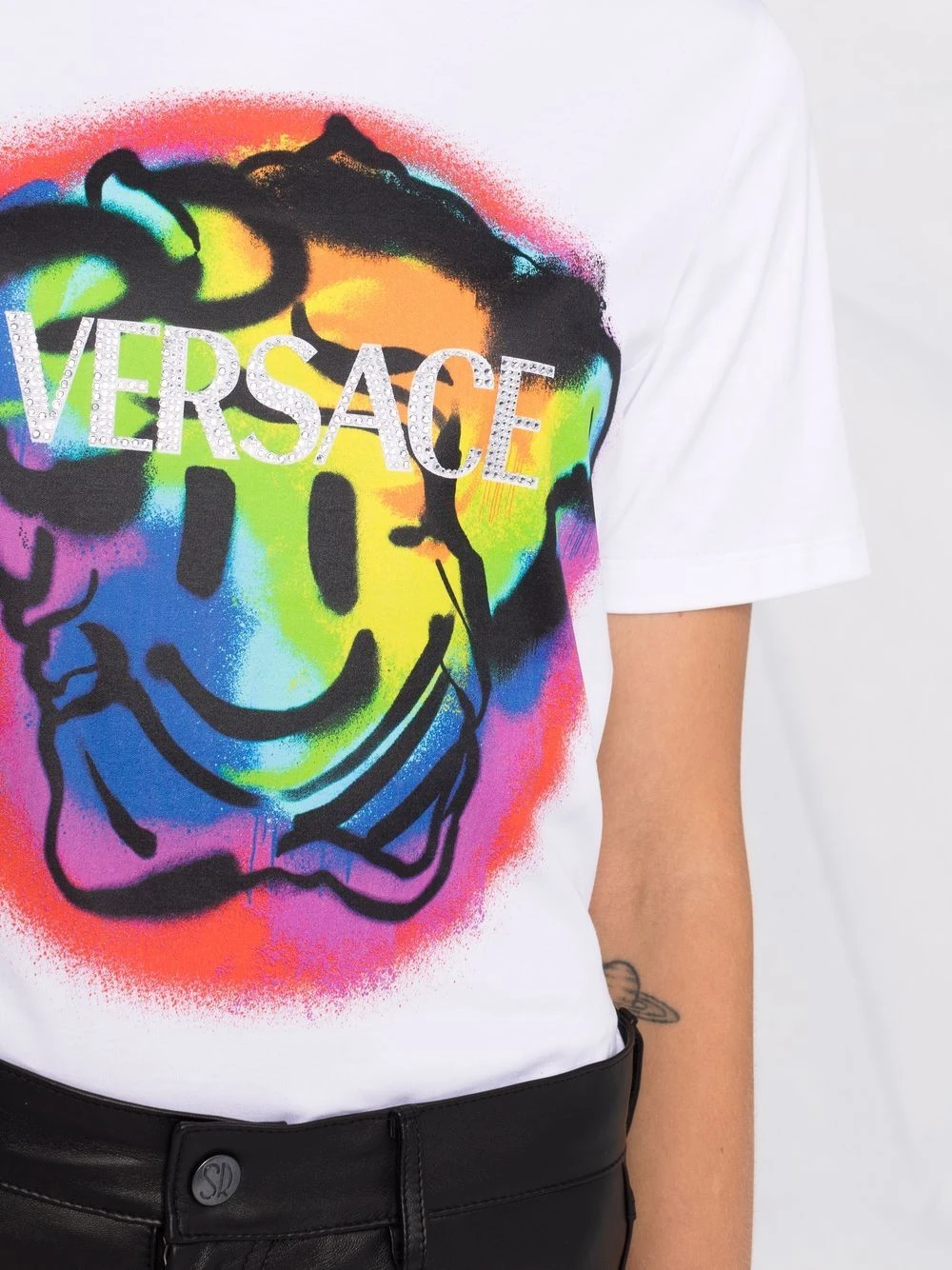 Prix Équitable Versace T shirt à imprimé graphique t-shirts & jerseys femme 7 Versace t-shirt à imprimé graphique