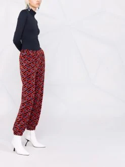 Versace pantalon de jogging à imprimé La Greca
