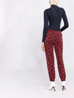 Versace pantalon de jogging à imprimé La Greca