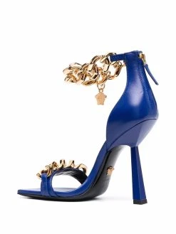 Versace sandales Medusa à détail de chaîne