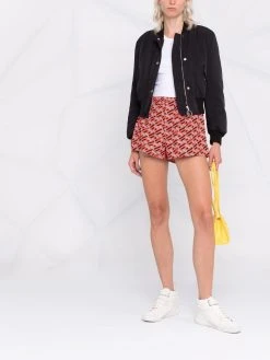 Versace short de bain à motif La Greca