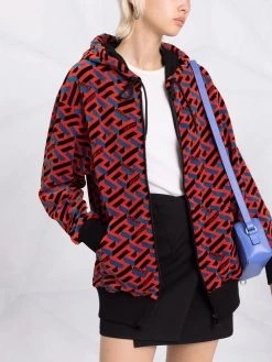 Versace hoodie à imprimé La Greca