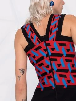 Prix d’Amis Versace Robe La Greca courte sans manches robes de soirée & robes de cocktail femme 14 Versace robe La Greca courte sans manches