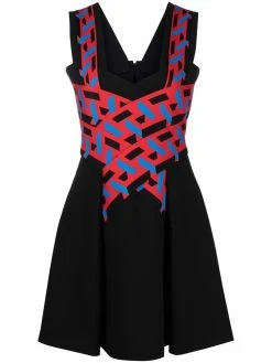 Versace robe La Greca courte sans manches
