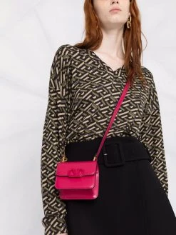 Versace Pull imprimé La Greca à col v Prix Légers pulls femme 12 Versace pull imprimé La Greca à col v