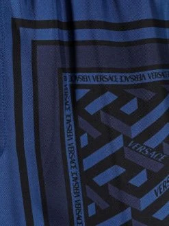 Versace pantalon droit à imprimé géométrique