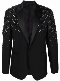 Versace blazer droit à ornements