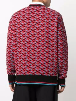 Versace pull La Greca à motif géométrique