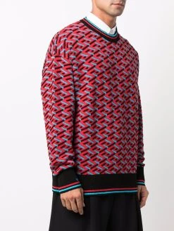 Versace pull La Greca à motif géométrique