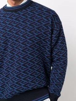 Versace pull La Greca à motif géométrique