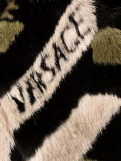 Versace manteau à imprimé monogrammé