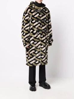 Versace manteau à imprimé monogrammé