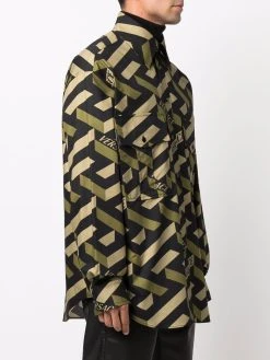 Versace chemise La Greca imprimée