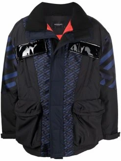 Versace veste à empiècements La Greca