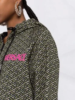 Faible Prix Versace Hoodie à imprimé La Greca hoodies femme 10 Versace hoodie à imprimé La Greca