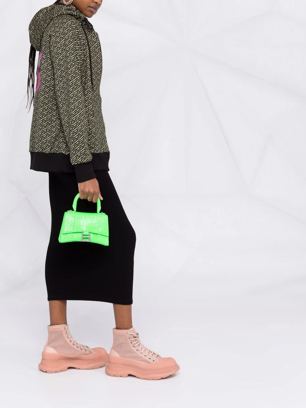 Faible Prix Versace Hoodie à imprimé La Greca hoodies femme 8 Versace hoodie à imprimé La Greca