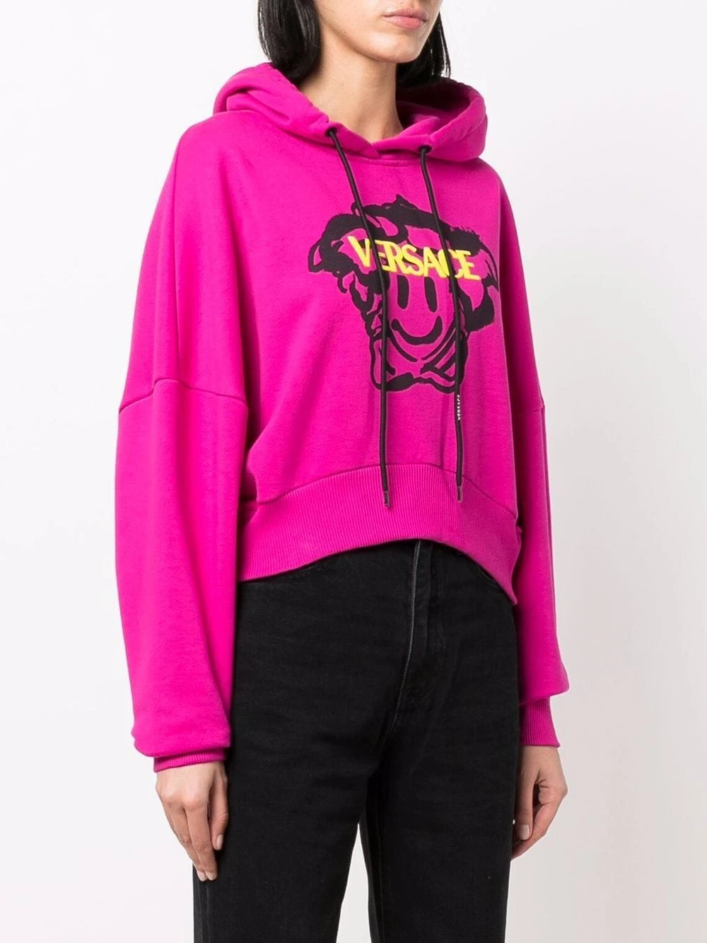 Prix Refroidis Versace Hoodie crop Medusa Smile hoodies femme 5 Versace hoodie crop Medusa Smile