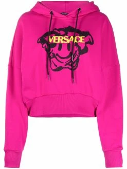 Versace hoodie crop Medusa Smile