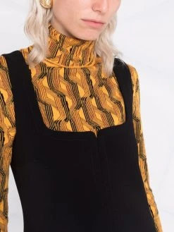 Versace robe courte à design sans manches