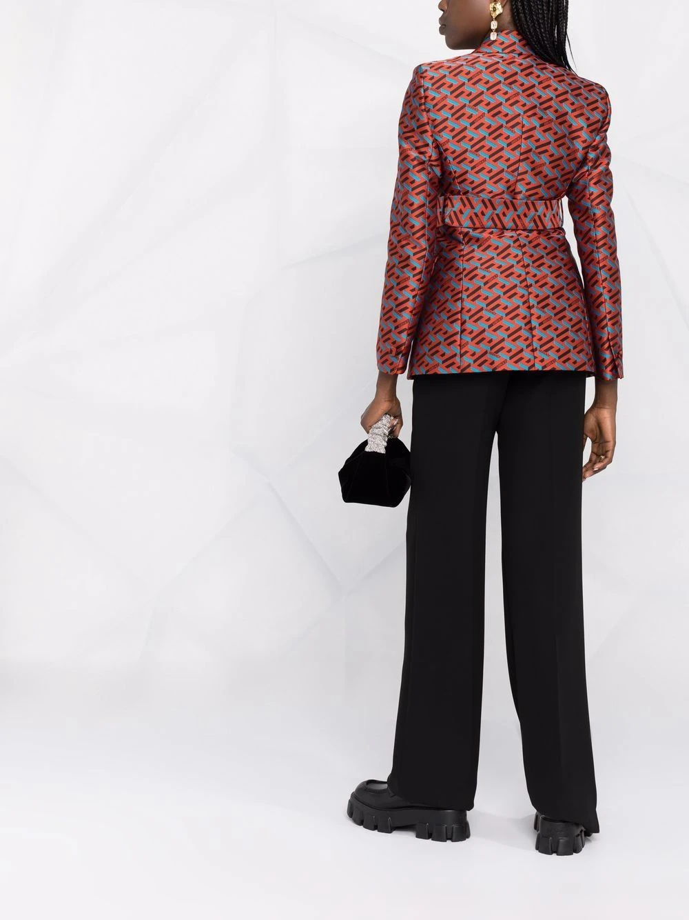 Versace Blazer à motif monogrammé en jacquard Prix Exclusifs blazers femme 8 Versace blazer à motif monogrammé en jacquard