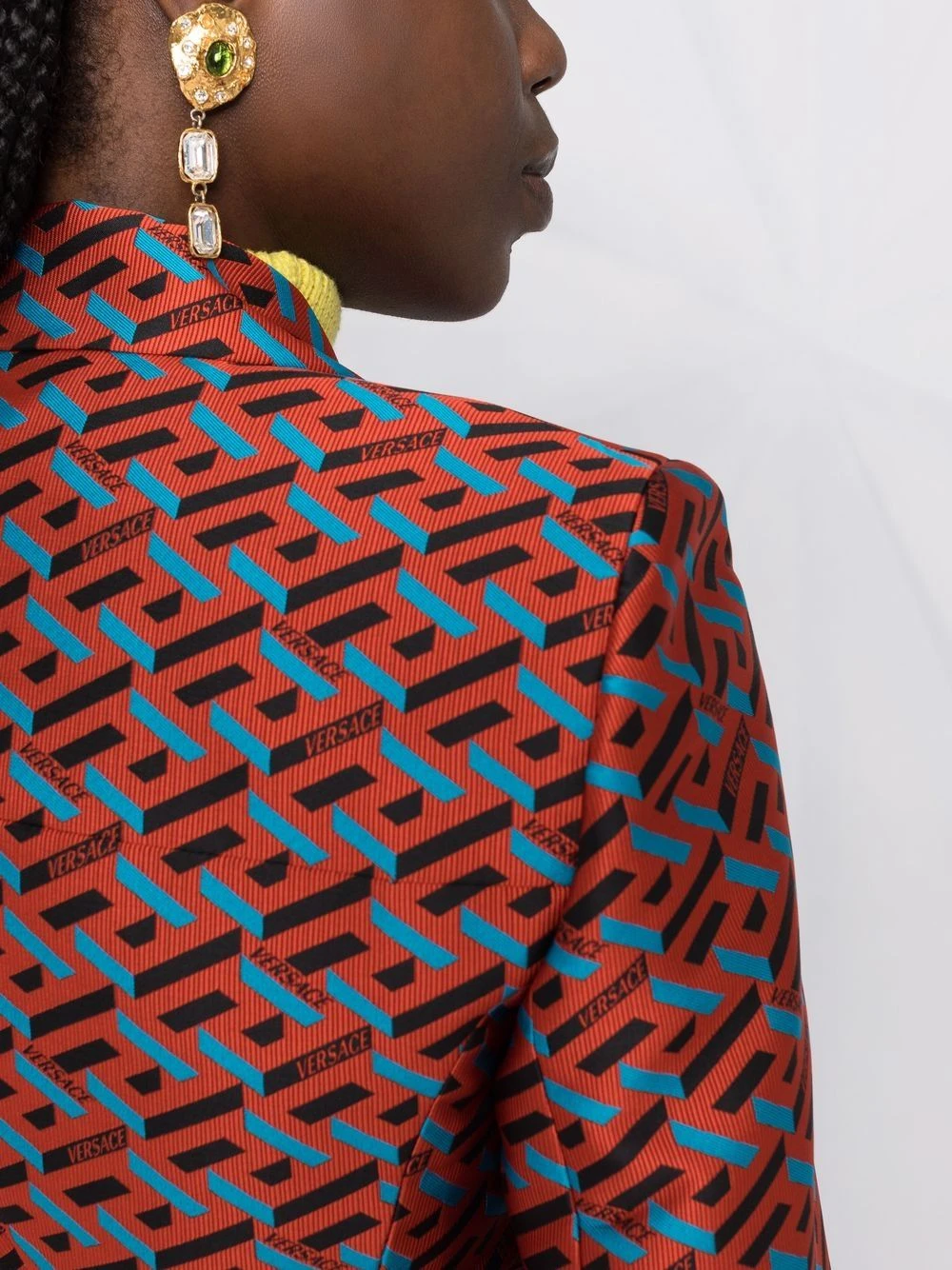 Versace Blazer à motif monogrammé en jacquard Prix Exclusifs blazers femme 5 Versace blazer à motif monogrammé en jacquard