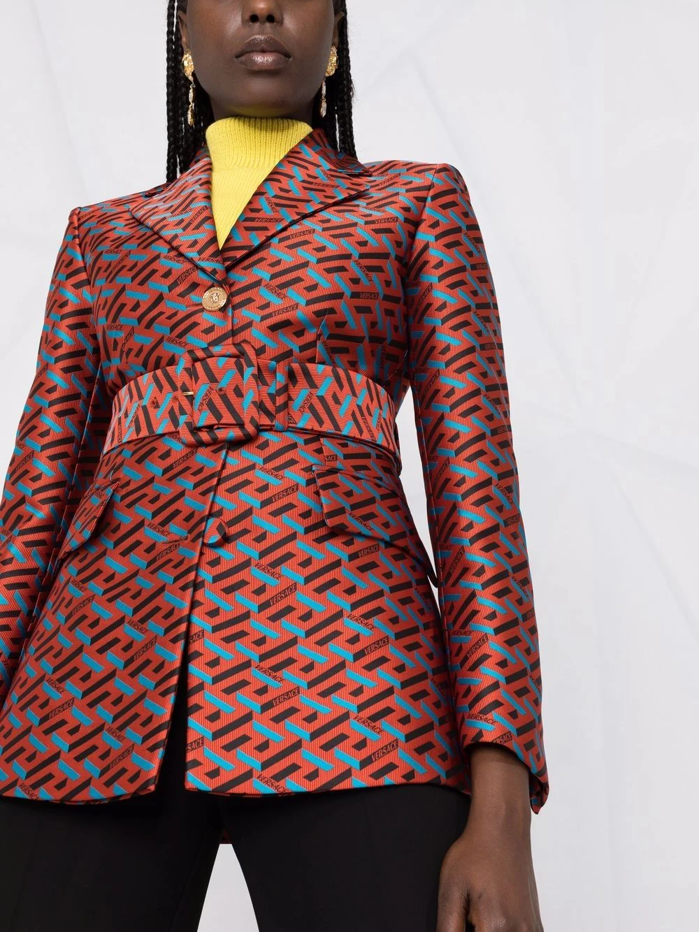 Versace Blazer à motif monogrammé en jacquard Prix Exclusifs blazers femme 7 Versace blazer à motif monogrammé en jacquard