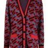 Versace cardigan à logo intarsia