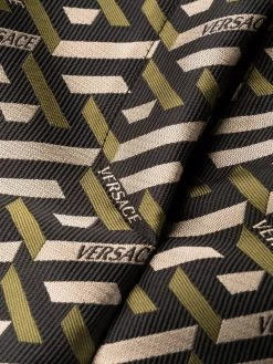 Versace pantalon à motif monogrammé