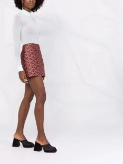 Versace Minijupe La Greca à taille haute Petit Prix jupes taille haute femme 13 Versace minijupe La Greca à taille haute