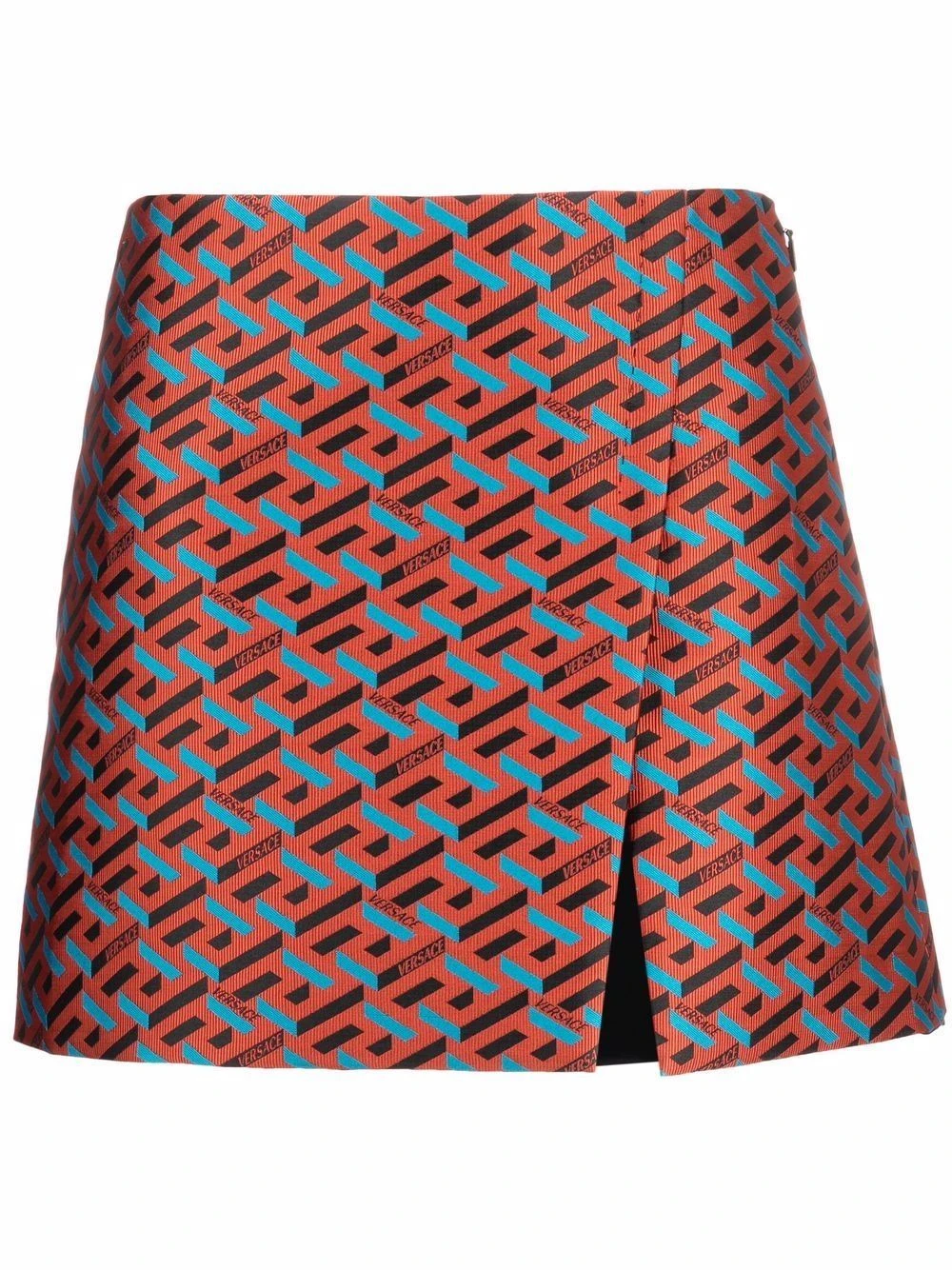 Versace Minijupe La Greca à taille haute Petit Prix jupes taille haute femme 3 Versace minijupe La Greca à taille haute