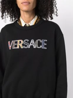 Versace sweat à logo appliquée