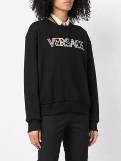 Versace sweat à logo appliquée