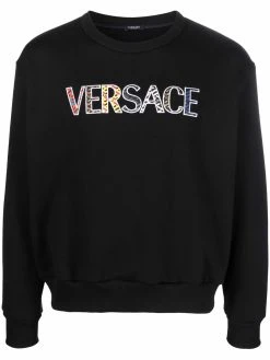 Versace sweat à logo appliquée