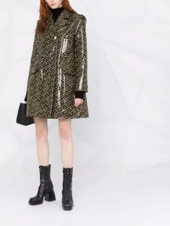 Versace manteau à imprimé La Greca