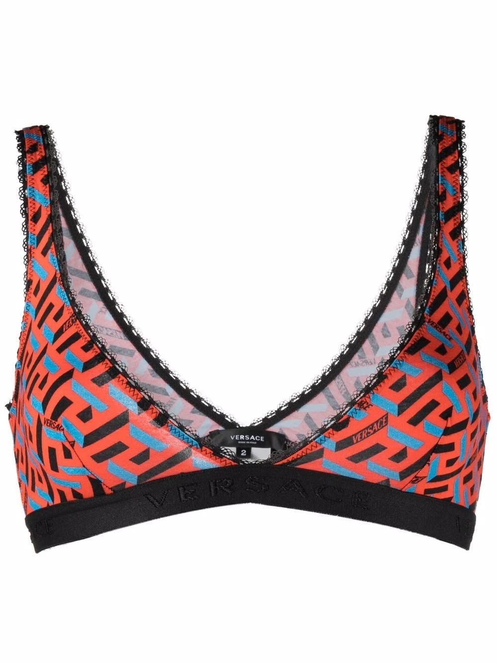 Versace Brassière imprimée La Greca Prix Légers soutiens-gorge femme 3 Versace brassière imprimée La Greca