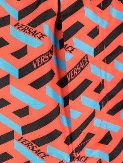 Versace short de bain à imprimé Greca