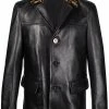 Versace blazer La Greca en cuir