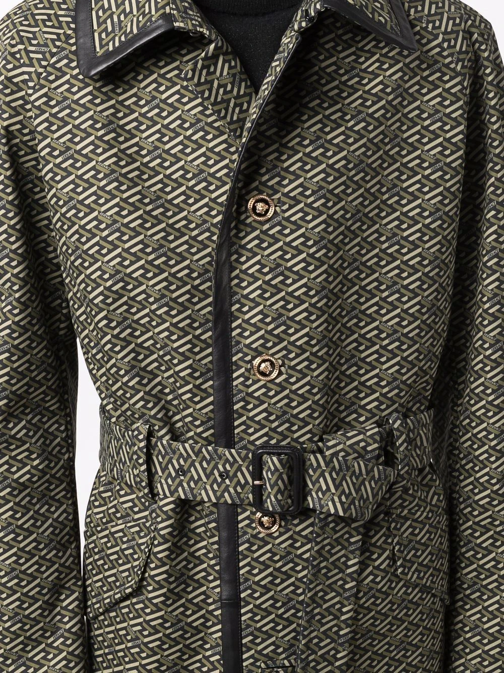 Versace Manteau à taille ceinturée Prix Discount pardessus homme 7 Versace manteau à taille ceinturée