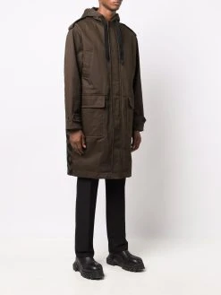 Versace manteau à capuche